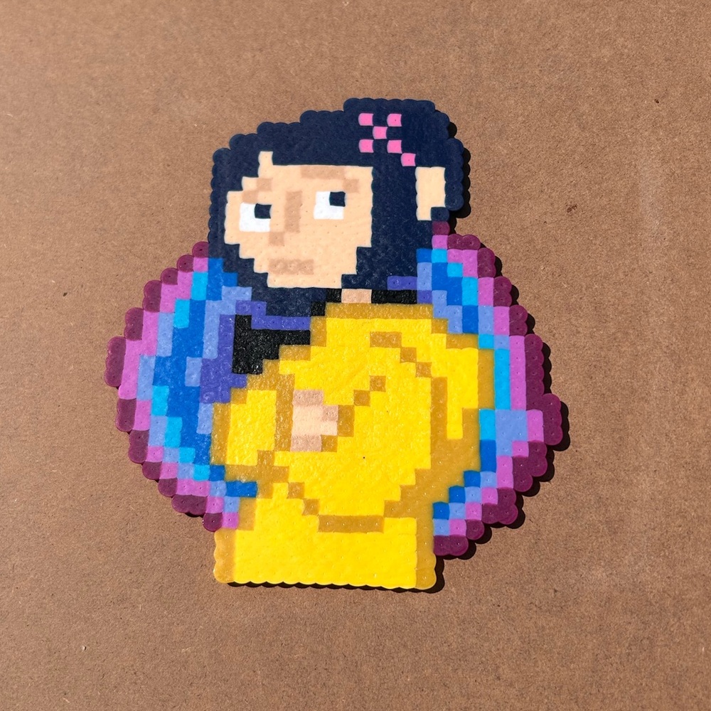 Coraline Perler Bead Sprite